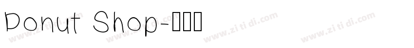 Donut Shop字体转换